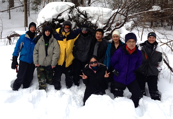 MacLachlan Winter Campers Brave the Cold Weather at Algonquin Park