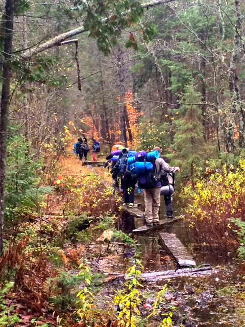 MacLachlan Students Hike Western Uplands Backpacking Trail