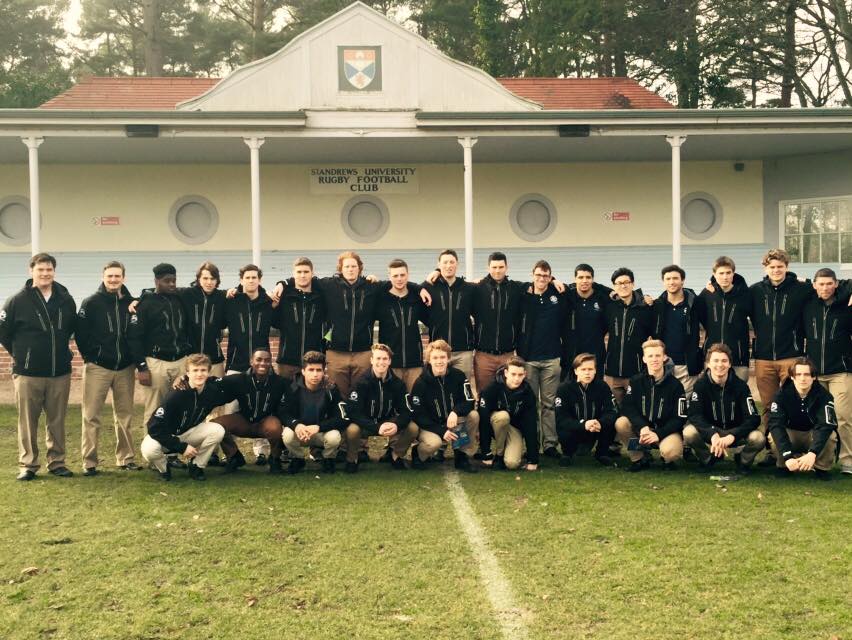 Rugby Team Visits University of St. Andrew’s