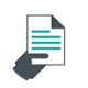 hand holding document icon